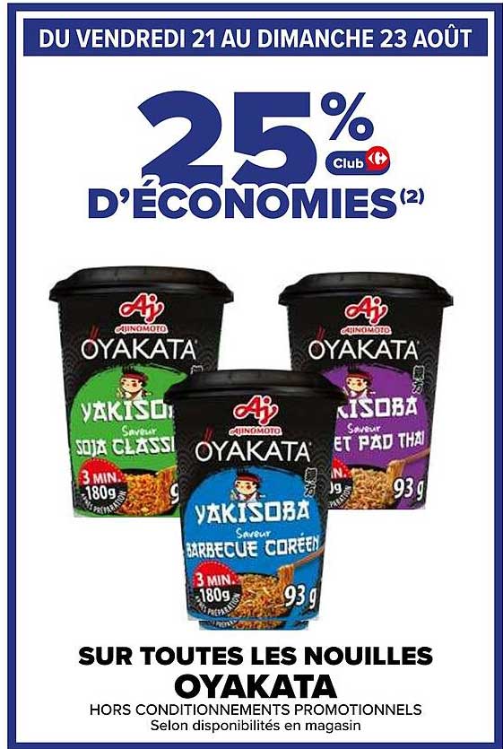 25% d'économies Club Carrefour