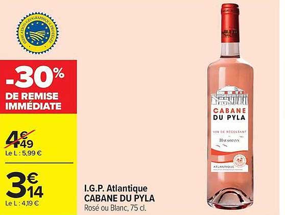 -30% DE REMISE IMMÉDIATE