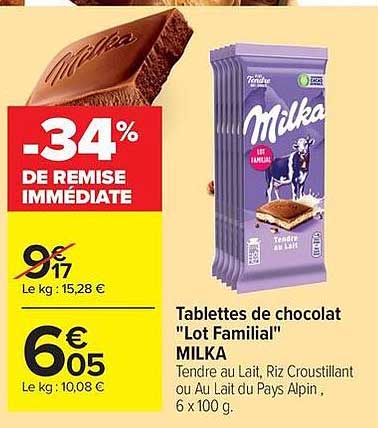 -34% DE REMISE IMMÉDIATE