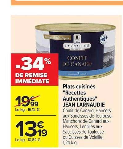 -34% DE REMISE IMMÉDIATE