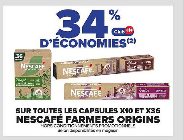 34% D'ÉCONOMIES(2) Club Carrefour