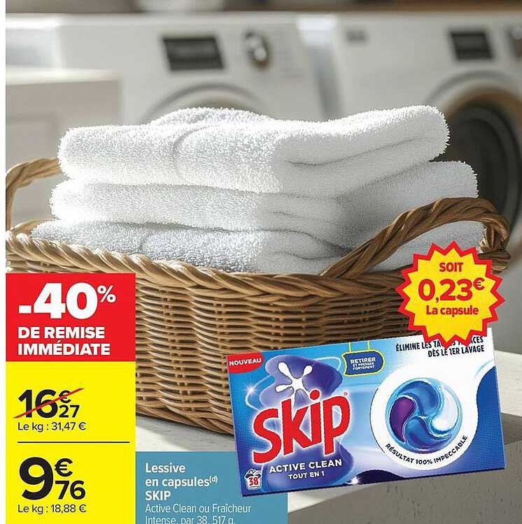 -40% DE REMISE IMMÉDIATE
