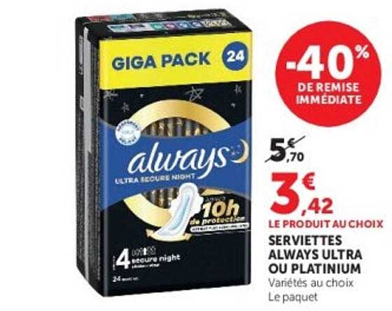 -40% DE REMISE IMMÉDIATE