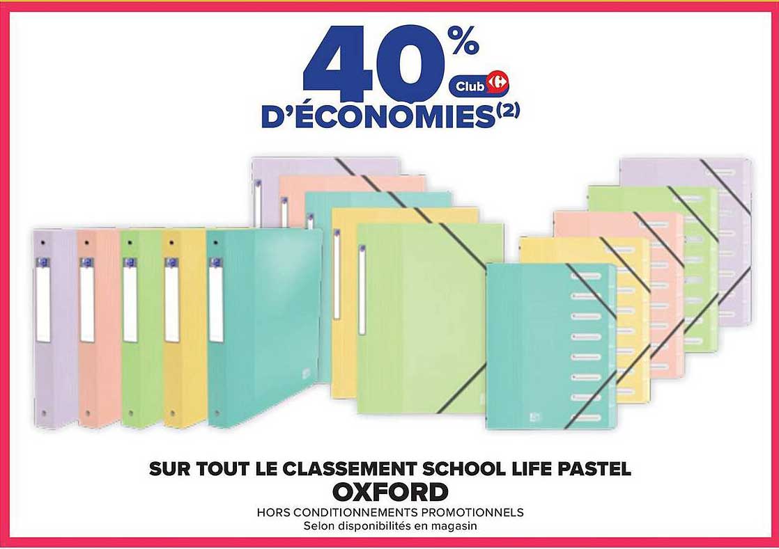 40% D'ÉCONOMIES