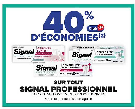 40% D’ÉCONOMIES(2)