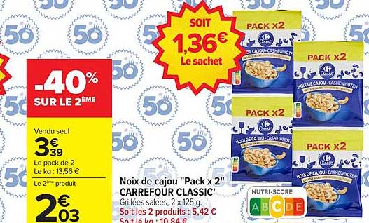 -40% SUR LE 2ÈME