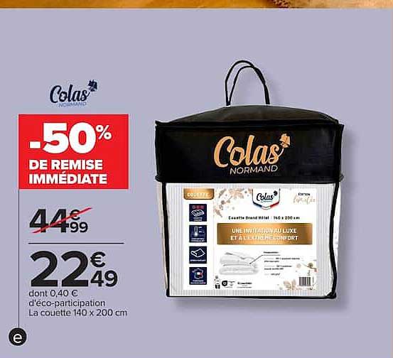 -50% DE REMISE IMMÉDIATE