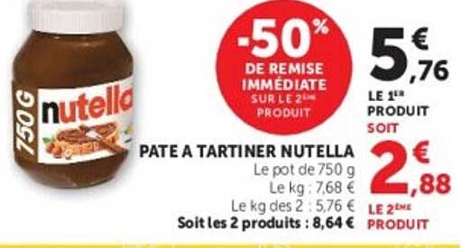 -50% DE REMISE IMMÉDIATE SUR LE 2ÈME PRODUIT