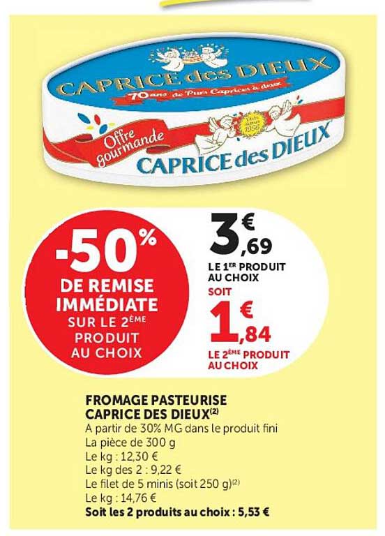 -50% DE REMISE IMMÉDIATE SUR LE 2ÈME PRODUIT AU CHOIX