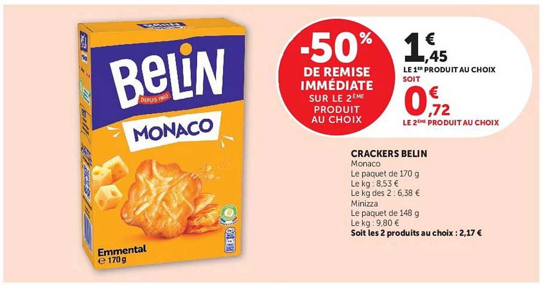 -50% DE REMISE IMMÉDIATE SUR LE 2ÈME PRODUIT AU CHOIX