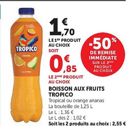 -50% DE REMISE IMMEDIATE SUR LE 2ème PRODUIT AU CHOIX