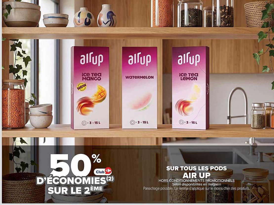 50% d'économies(2) sur le 2ème
