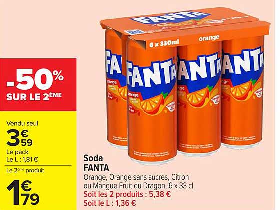 -50% SUR LE 2ÈME