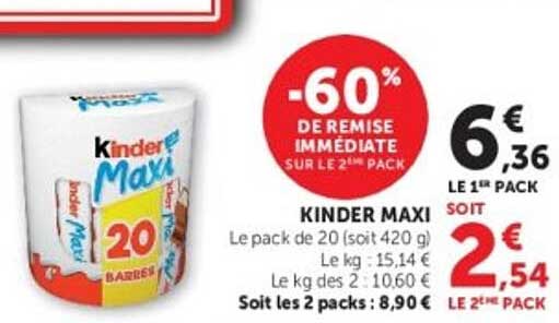 -60% DE REMISE IMMEDIATE SUR LE 2ème PACK