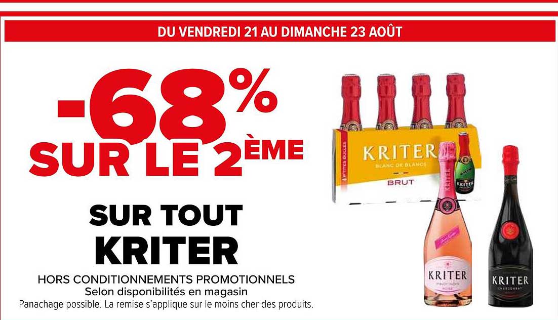 -68% SUR LE 2ÈME SUR TOUT KRITER