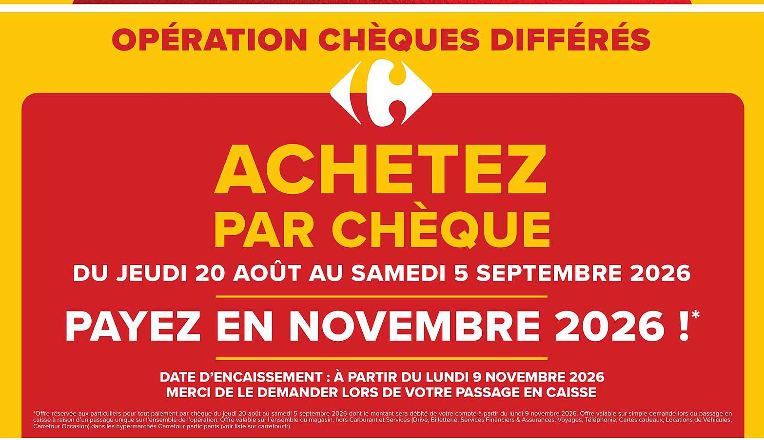 ACHETEZ PAR CHÈQUE