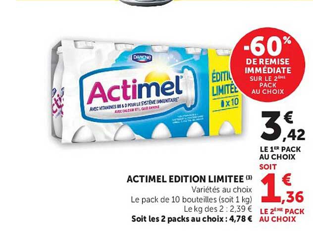 ACTIMEL EDITION LIMITEE
