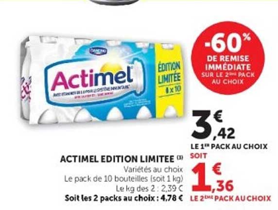 ACTIMEL EDITION LIMITEE