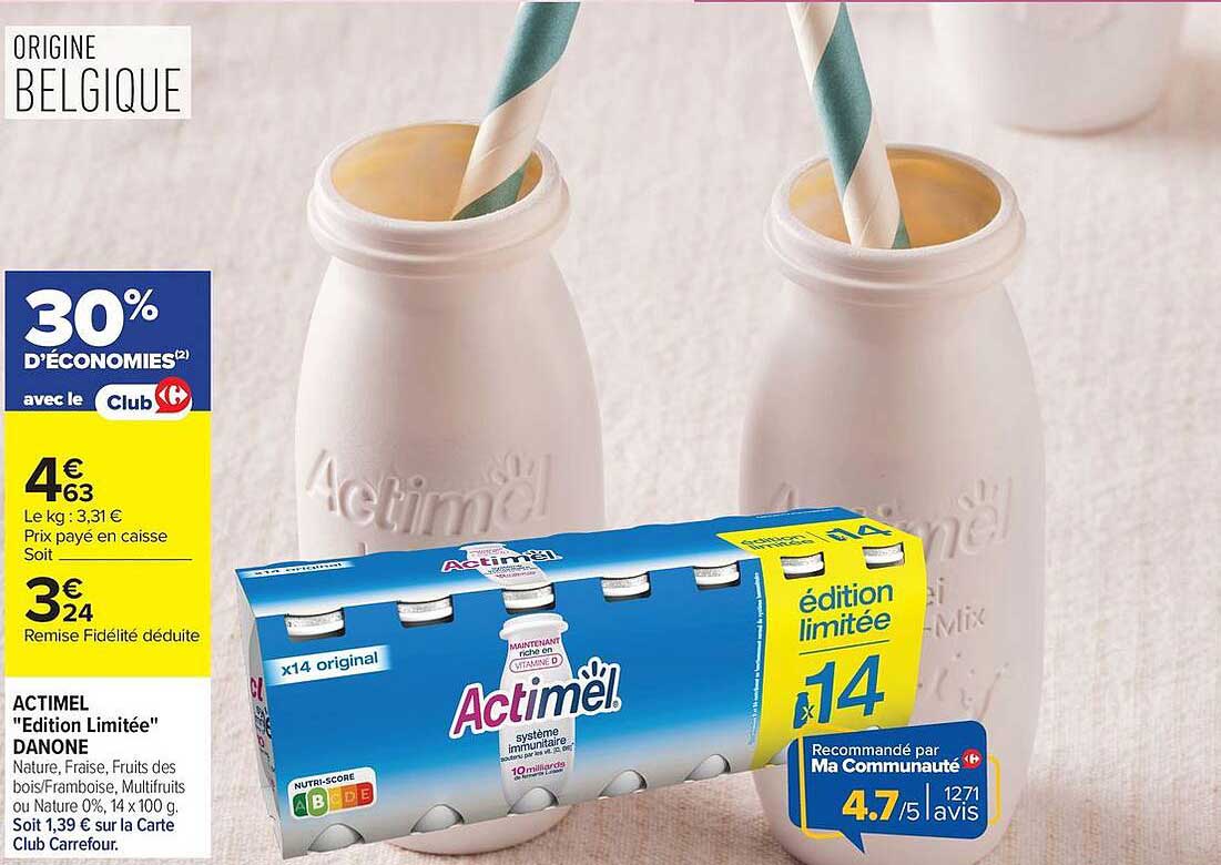 ACTIMEL "Edition Limitée" DANONE