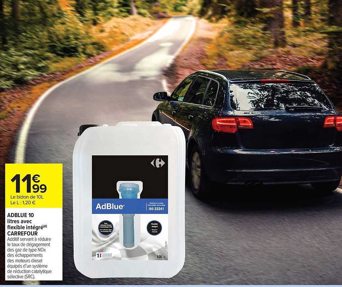 ADBLUE 10 litres avec flexible intégré CARREFOUR