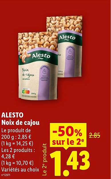 ALESTO Noix de cajou