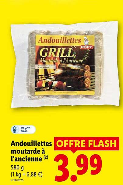 Andouillettes moutarde à l'ancienne
