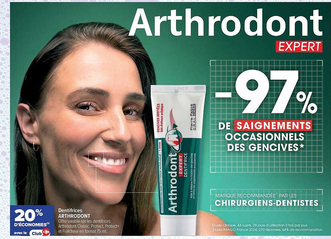 Arthrodont EXPERT -97% de saignements occasionnels des gencives*