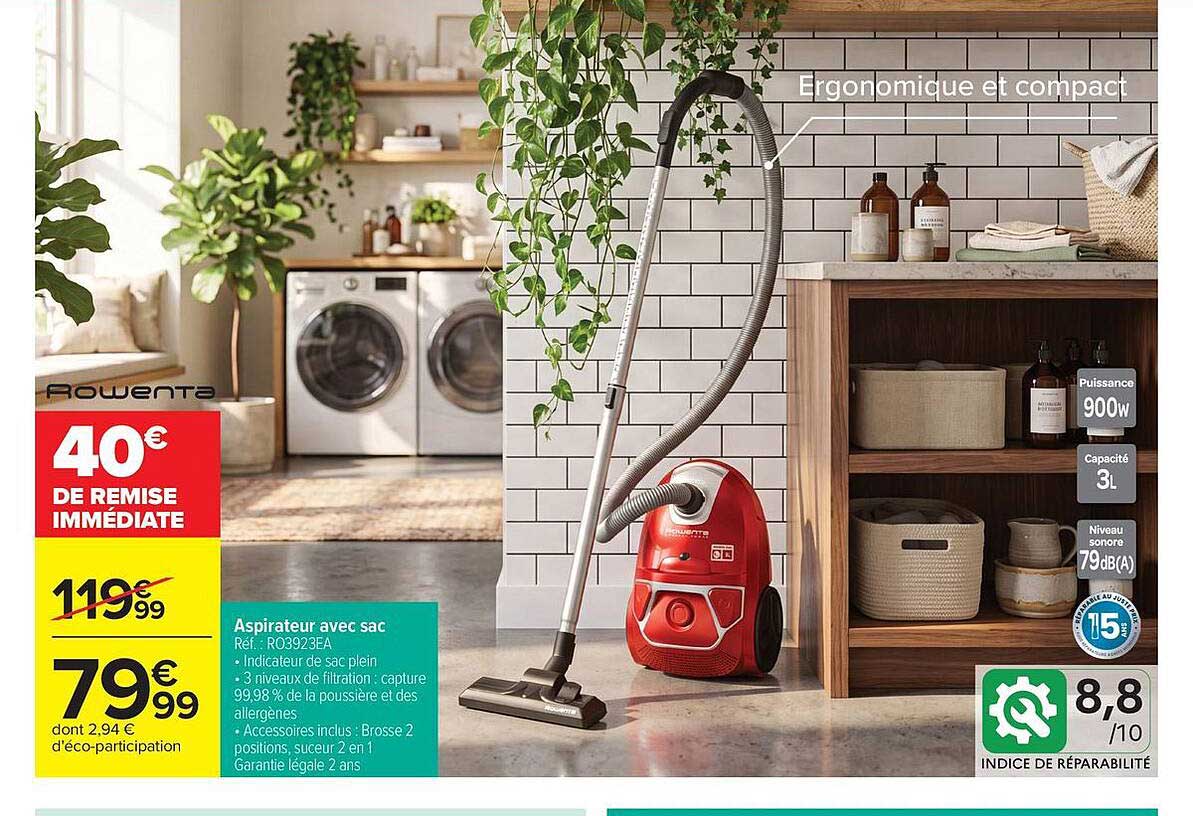 Aspirateur avec sac