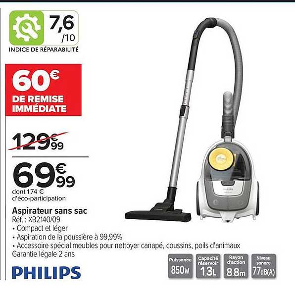 Aspirateur sans sac