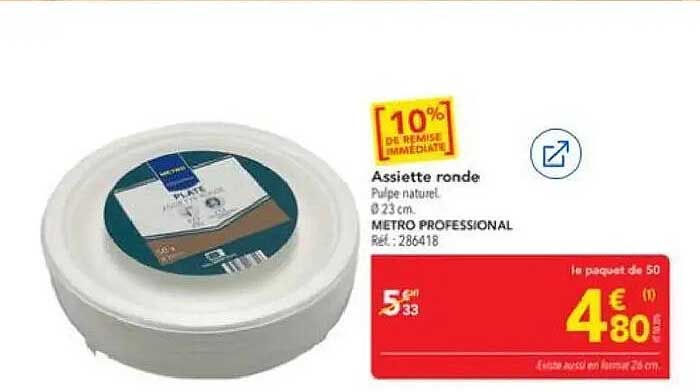 Assiette ronde