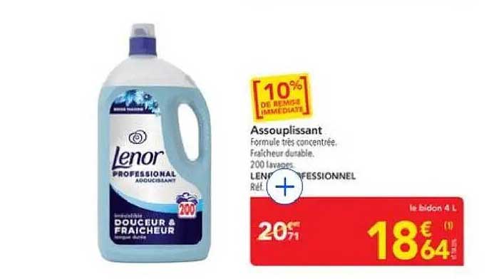Assouplissant LENOR PROFESSIONNEL Douceur & Fraîcheur