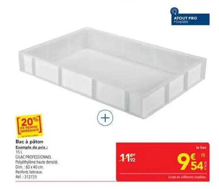 Bac à pâton