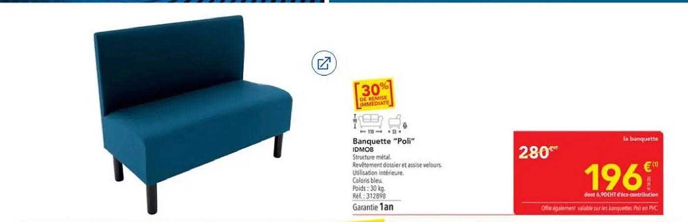 Banquette "Poli" ID MOB