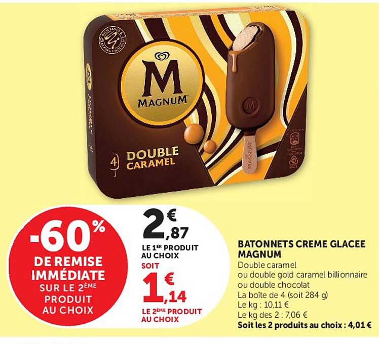 BATONNETS CREME GLACEE MAGNUM