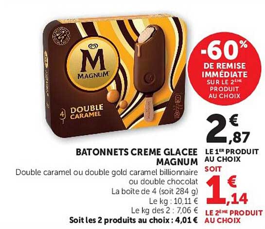 BATONNETS CREME GLACEE MAGNUM