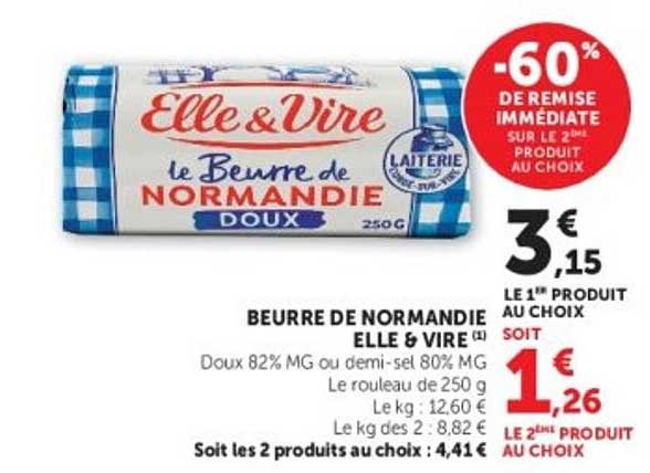 Beurre de Normandie Elle & Vire