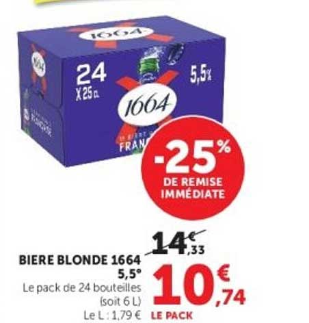 BIERE BLONDE 1664
