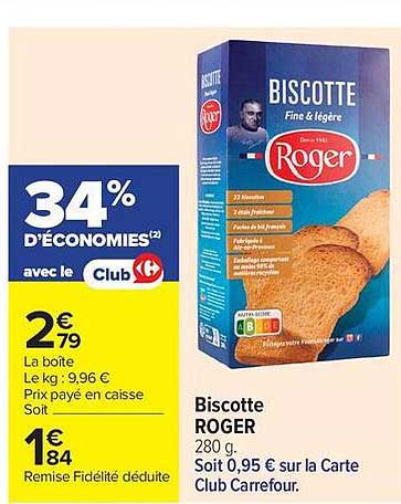 Biscotte ROGER