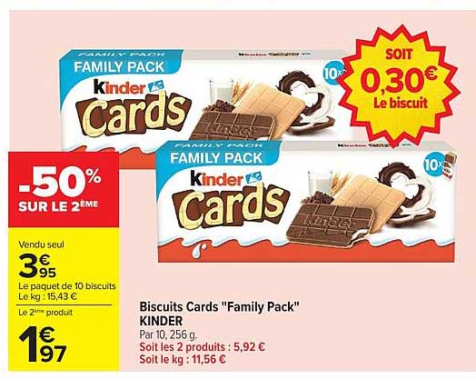 Biscuits Cards "Family Pack" KINDER