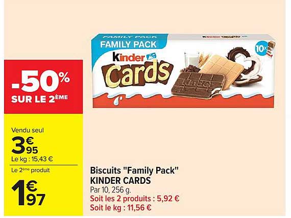 Biscuits "Family Pack" KINDER CARDS