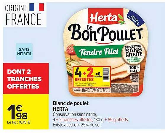 Blanc de poulet HERTA
