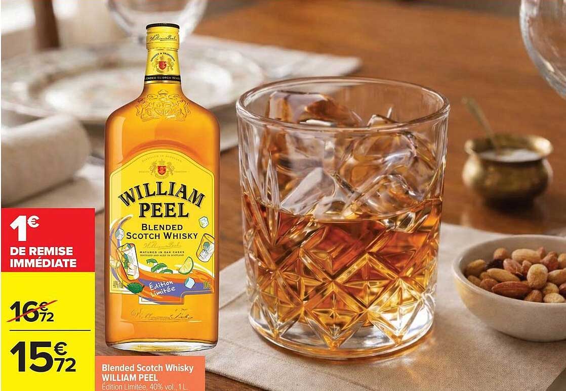 Blended Scotch Whisky WILLIAM PEEL Édition Limitée 40% vol. 1L