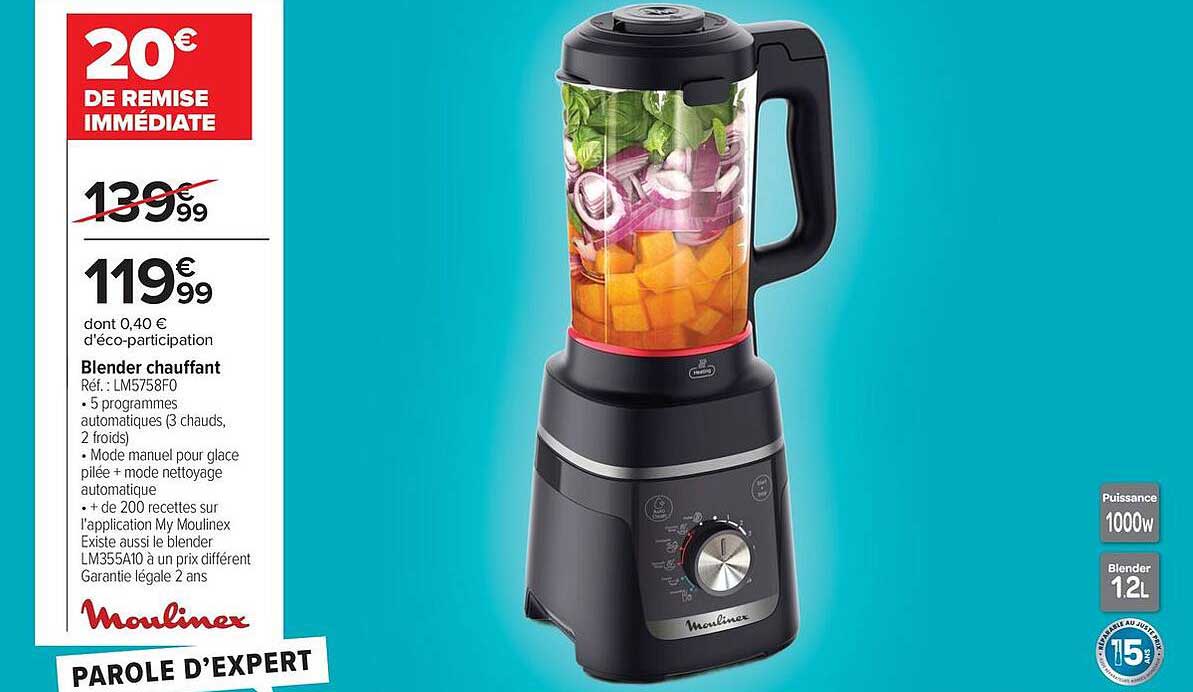 Blender chauffant