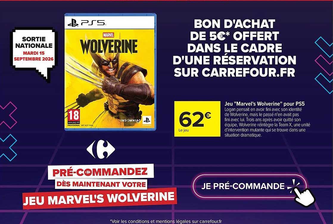 BON D'ACHAT DE 5€* OFFERT DANS LE CADRE D'UNE RÉSERVATION SUR CARREFOUR.FR