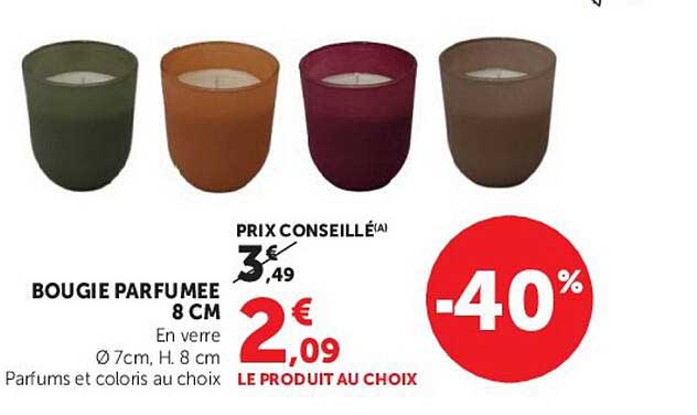 BOUGIE PARFUMEE 8 CM