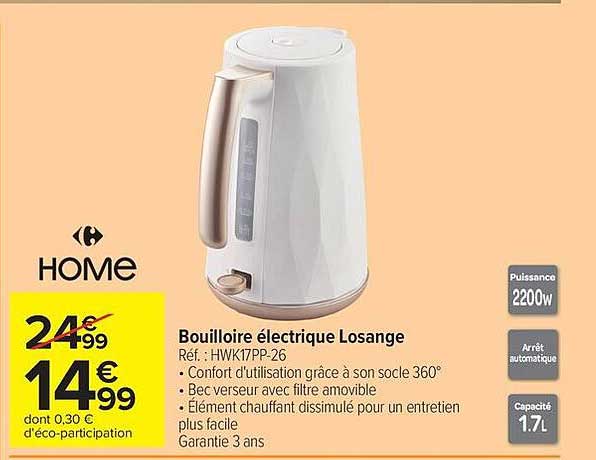 Bouilloire électrique Losange