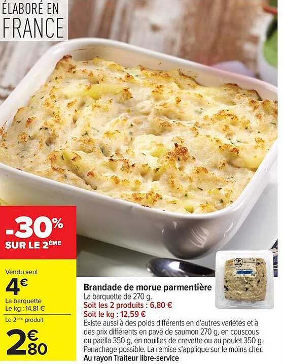 Brandade de morue parmentière