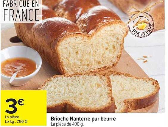 Brioche Nanterre pur beurre