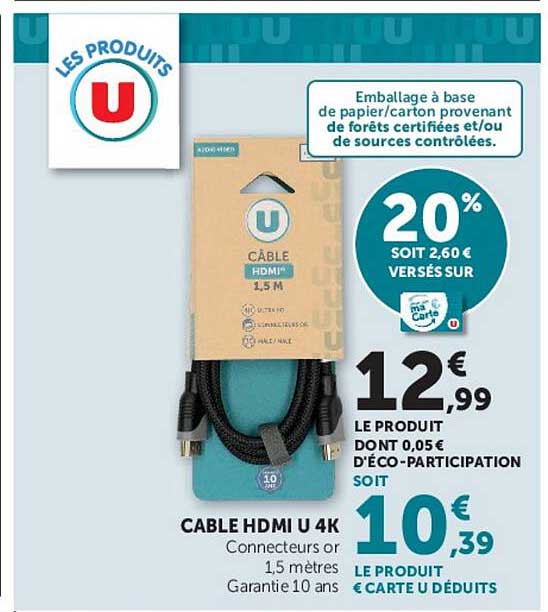 CABLE HDMI U 4K