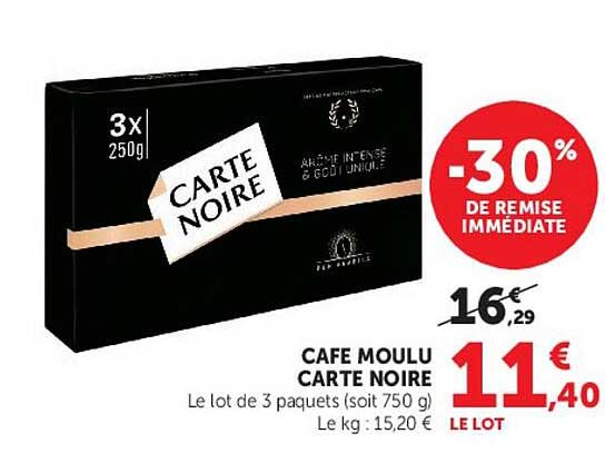 CAFÉ MOULU CARTE NOIRE